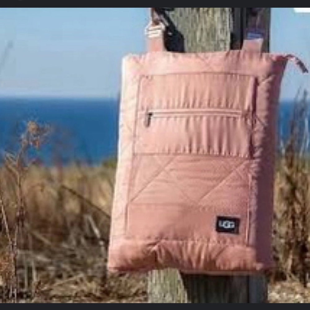 UGG Pink Quilted Backpack